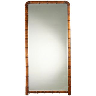 Large Aesthetic Period faux-bamboo pier mirror