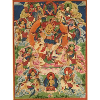 Tibetan thangka painting