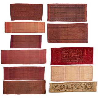(11) Southeast Asian silk ikat and batik textiles