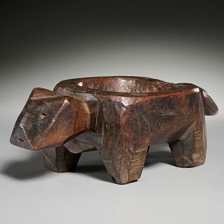 Philippine ceremonial bearcat bowl