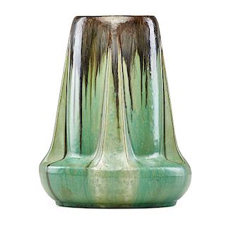 FULPER Large buttressed vase