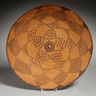 Native American Apachewoven tray basket