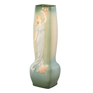 WELLER Tall L'Art Nouveau vase