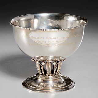 Johan Rohde for Georg Jensen, silver Louvre bowl