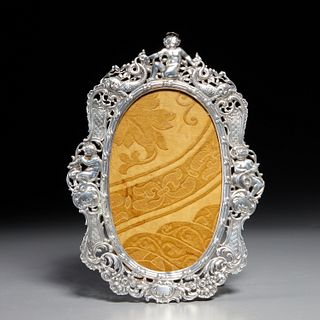 Continental Neoclassical silver picture frame