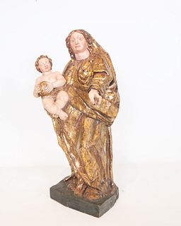 Virgin with Child in Arms, Castilian school of the 16th century