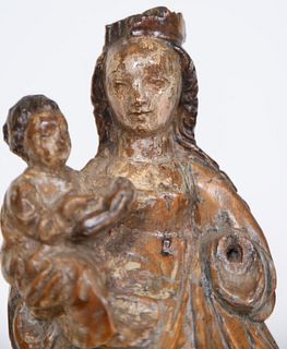 Virgin of Mechelen Crowned with Child in Arms, Mechelen school from the 16th century