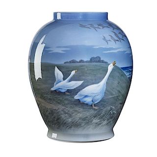 ROYAL COPENHAGEN Large porcelain vase