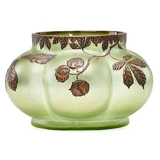 LOETZ Copper overlay vase