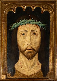 Head of Christ, Hispanic-Flemish master active in Spain during the second half of the 15th century, Hispanic-Flemish school of the 15th century