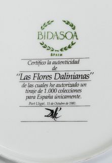 SALVADOR DALÃ I DOMÃˆNECH, Tableware for 12 meals from the series "Las Flores Dalinianas", copy numbered 304/1000
