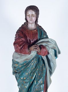 Important Immaculate Virgin, Spanish school of the 18th - 19th centuries