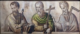 Apostles Saint Paul, Saint Andrew and Saint Thomas, Toledo - Cretan school of the 16th century