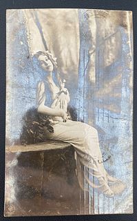 1910s Helsinki Finland Russia Real Picture Postcard cover Russian