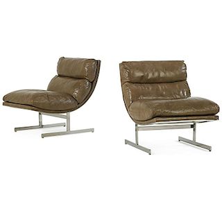 KIPP STEWART; DIRECTIONAL Pair of lounge chairs