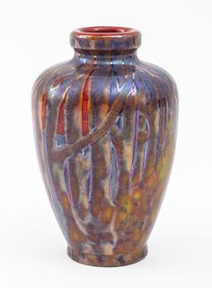 Zsolnay Ceramic Vase with Landscape