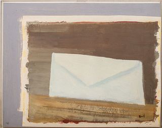 Charles Brady Envelope Series Oil on Paper