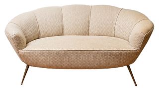 Italian Modern Gio Ponti Style Upholstered Sofa