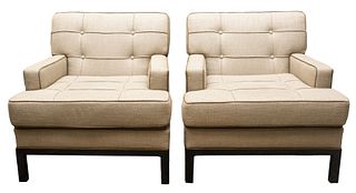 Modern Knoll Manner Lounge Chairs, Pr