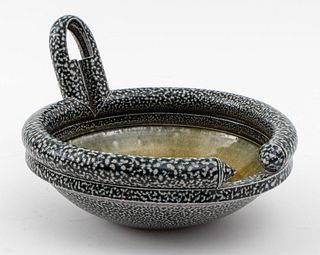 Walter Keeler Salt-Glazed Studio Art Pottery Bowl