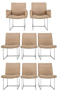 Milo Baughman Mid-Century Modern Dining Chairs, 8