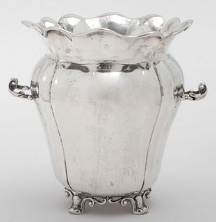 German Silver Two-Handled Vase