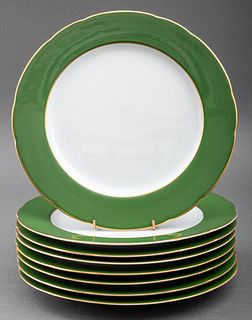 Limoges Porcelain Dinner Plates, 8