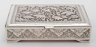 Indo-Persian Silver Table Box