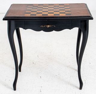 Louis XV Style Ebonized Games Table