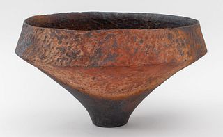 Oversize Akihira Nikaido Modern Art Pottery Vessel