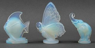 Sabino Opalescent Art Glass Animal Sculptures, 3