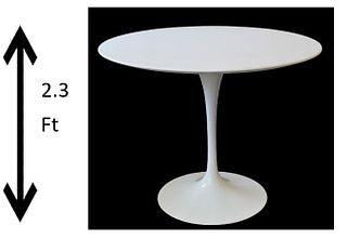Knoll Saarinen "Tulip" Vintage Dining Table Signed