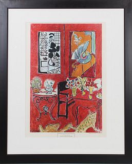 Henri Matisse Lithograph "Large Red Interior"