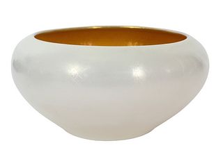 Steuben Gold Aurene & Calcite Bowl