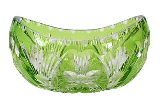 Green Crystal Centerpiece Bowl