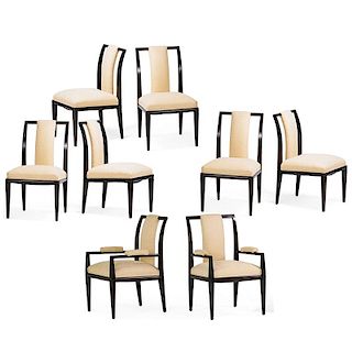 TOMMI PARZINGER Eight dining chairs