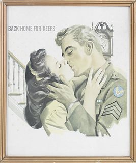 WWII Back Home for Keeps Framed Print