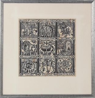 Scenes from the Life of Christ, Woodblock Print