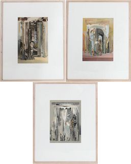 (3) Leonard Stokes (b.1944) NY, Collages