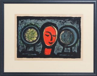 1954 Red Madonna, Numbered Lithograph