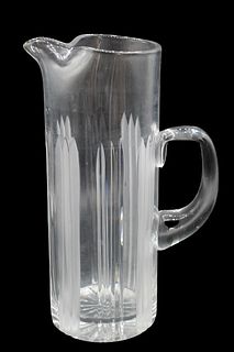 Tall Vintage Glass Pitcher