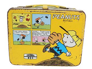 Vintage Thermos 'Peanuts' by Schulz Lunch Box
