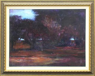 Large Contemporary Impressionist Oil on Canvas