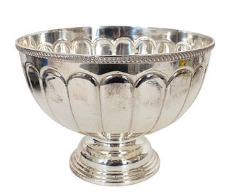 Large Silver Plated Punch Bowl