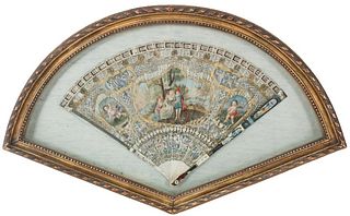 Exceptional 19th C. French Hand Painted Fan