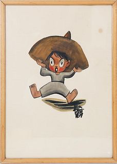 Leo Politi (1908-1996)California, W/C Illustration