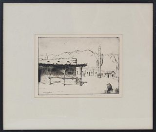 Hutton Webster Jr (1910-1954) American, Etching