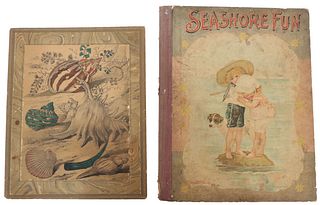 (2) Antique Children's Books, Seashore-Themed