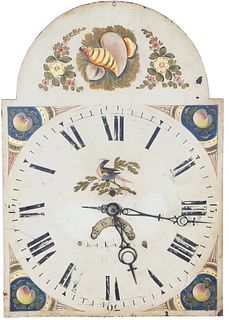 Antique Hand-Painted Clock Face
