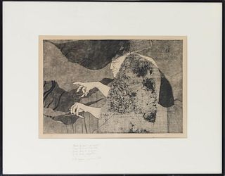 1973 Artist Proof Lithograph 'Puppeteer'